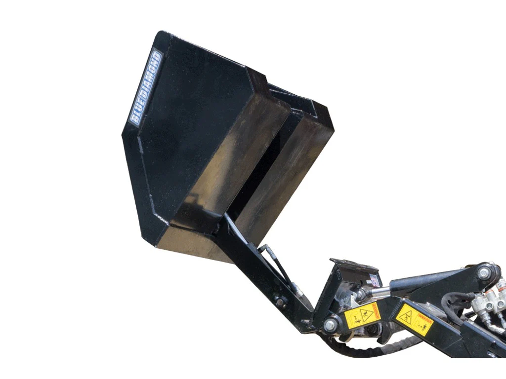 BLUE DIAMOND Front Dump Bucket for Mini Skid Steer - Image 2