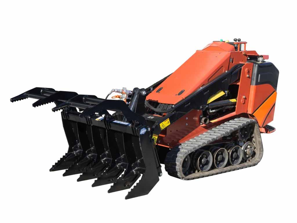 BLUE DIAMOND Grapple Rake for Mini Skid Steer - Image 3