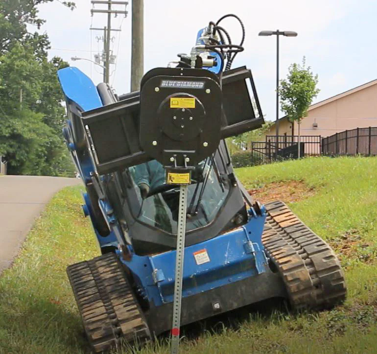 BLUE DIAMOND Post Driver for Skid Steer - Image 4