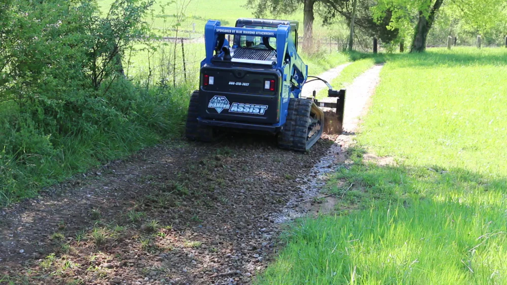 BLUE DIAMOND SEVERE DUTY SKID STEER POWER RAKE, MANUAL ANGLE - Image 9