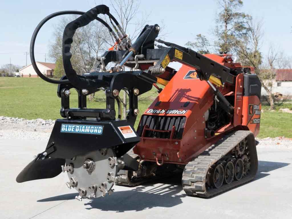 BLUE DIAMOND Stump Grinder For Mini Skid Steer - Image 3