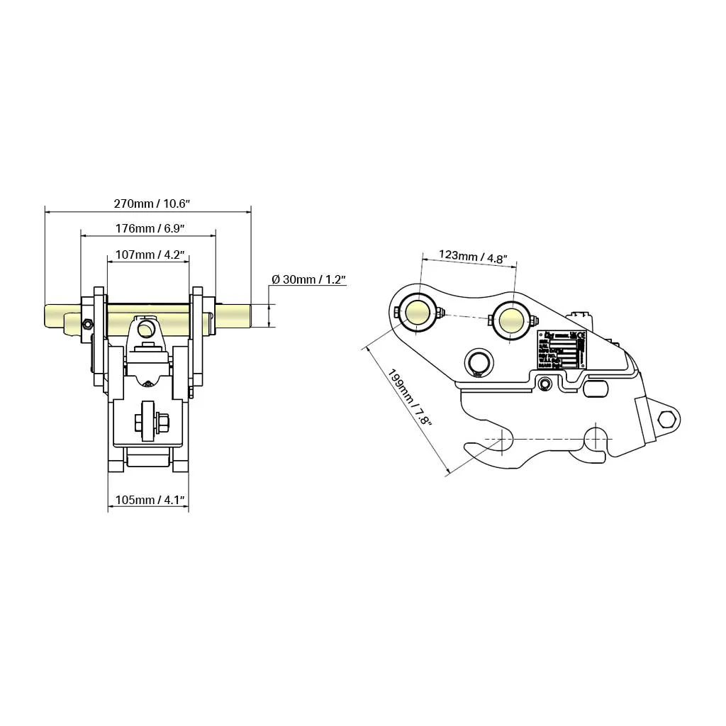 Bobcat E10 Autolock Quick Coupler - Image 2