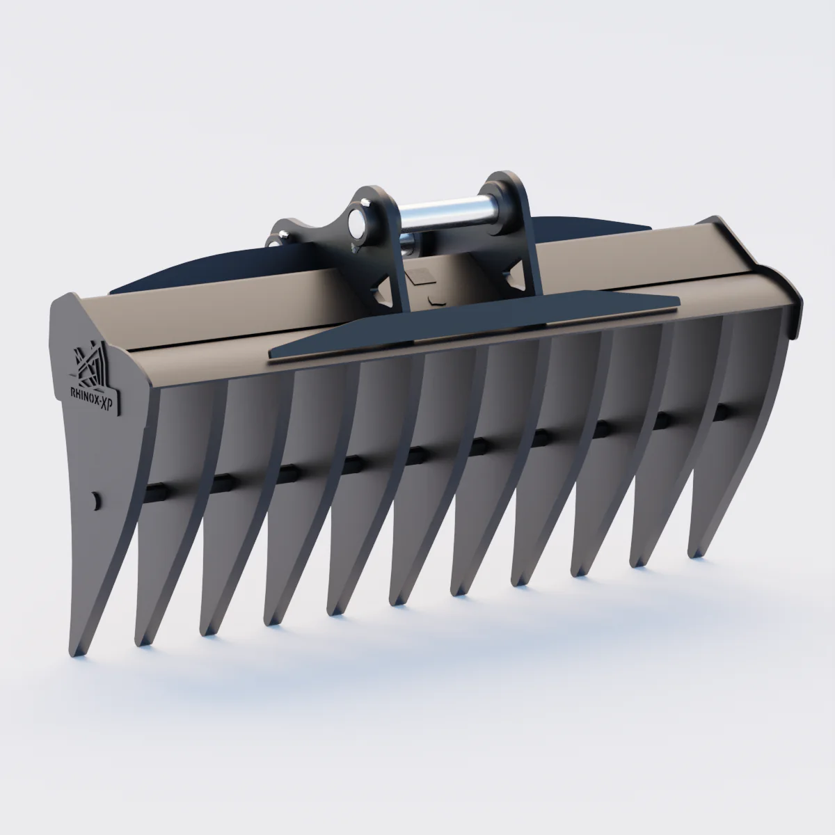 Case CX260E Excavator Land Clearance Rake - 84" Heavy Duty - Image 3