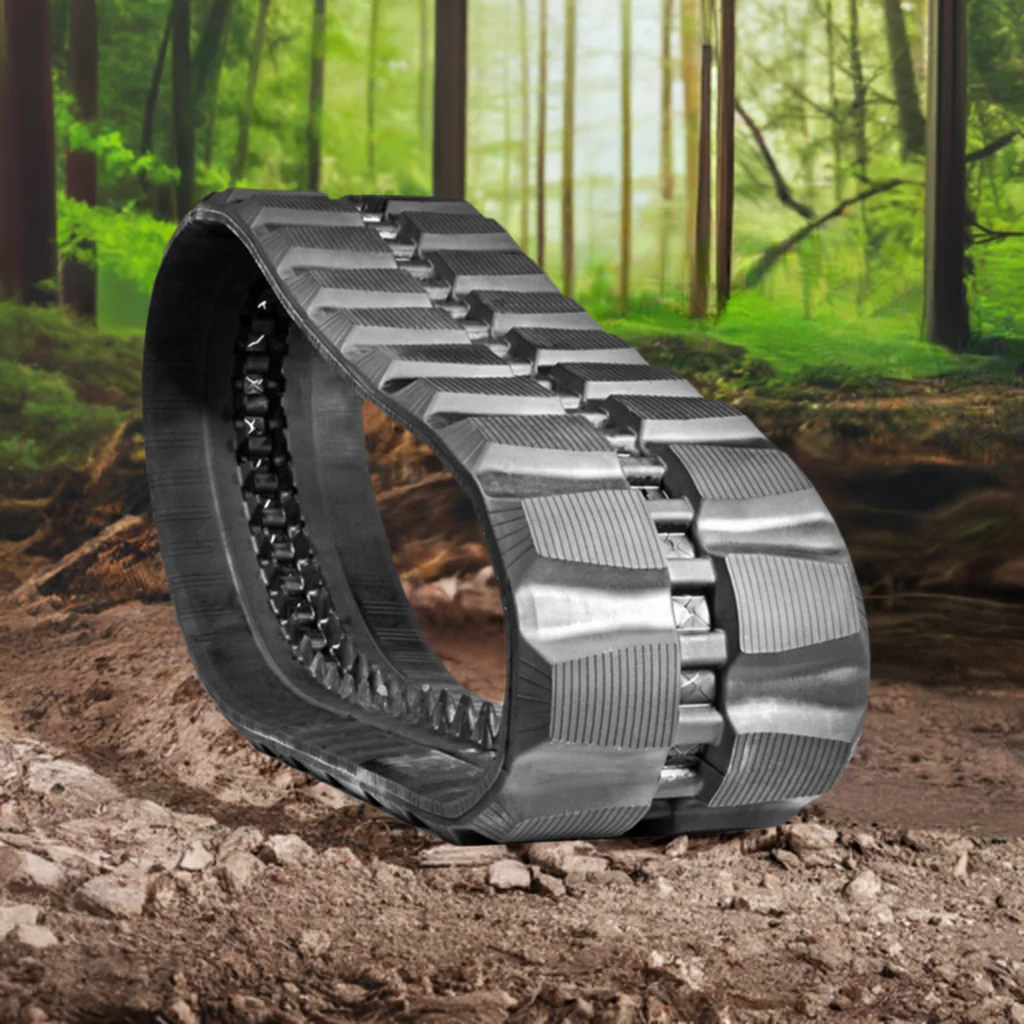 CAT 249B Rubber Track 320x86x49 ( 13" ) Staggered Block Pattern - Image 7