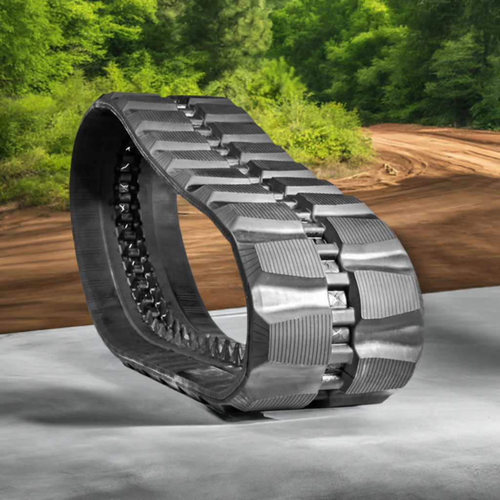 CAT 299D2 Rubber Track 400x86x60 ( 16" ) Staggered Block Pattern - Image 6