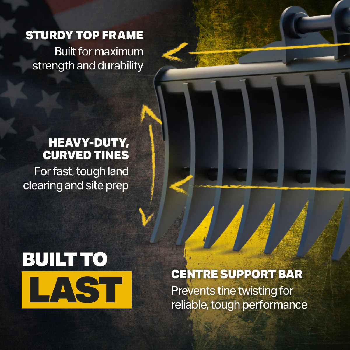 CAT 303 Land Rake 48" / 1200mm - Image 11