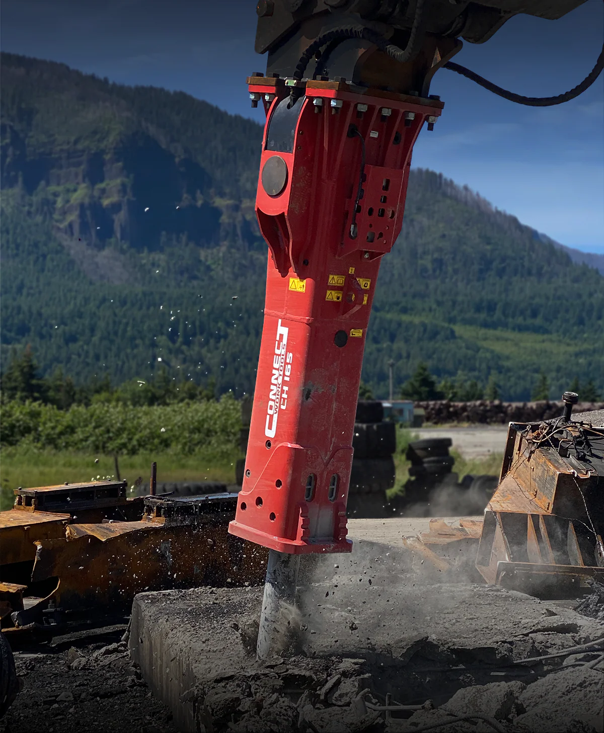 Connect Work Tools | CH Series Hammer for Excavator | 32,000 to 140,000+ lbs - Image 2