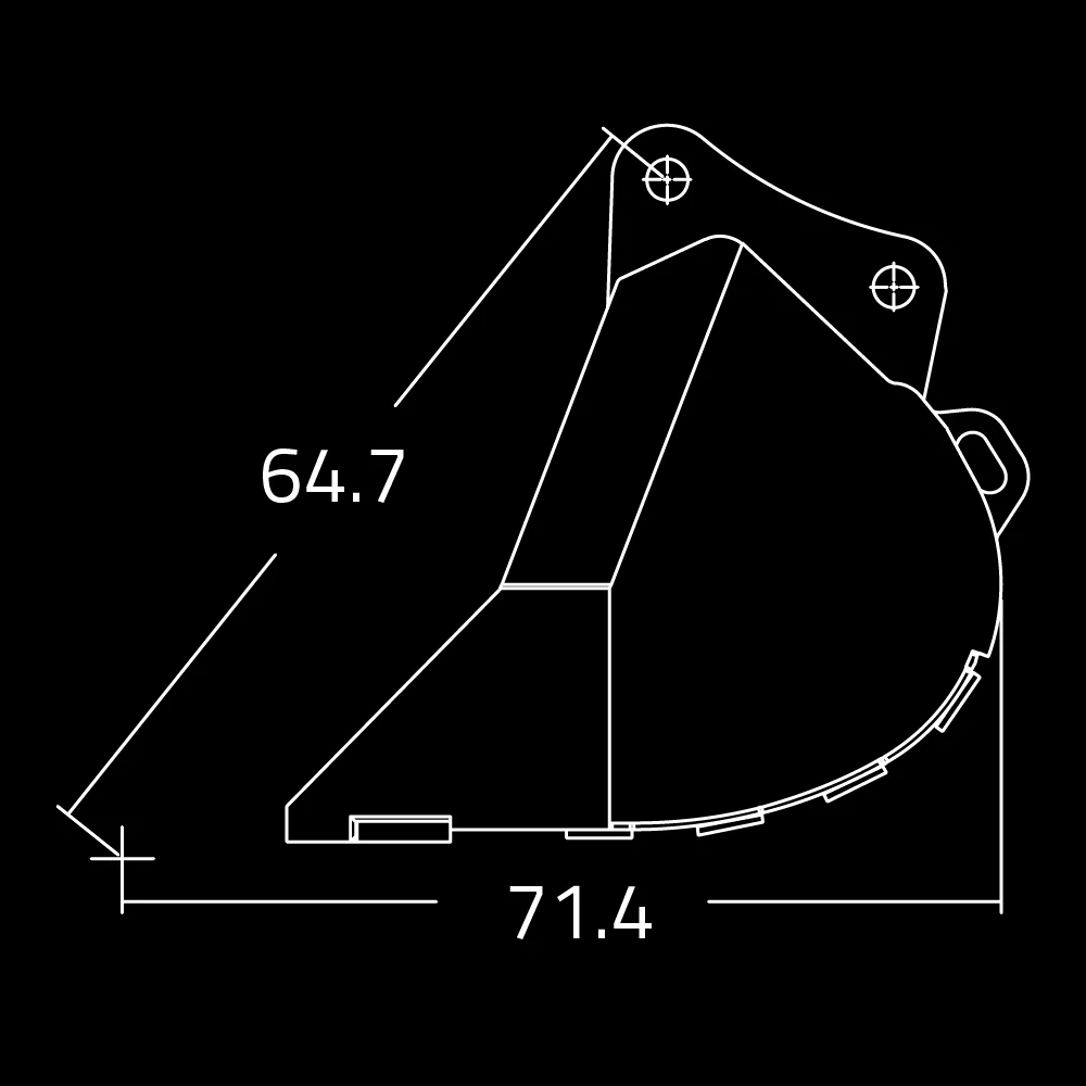 WAIN ROY | Dirt Buckets for Excavators (65,000 - 95,000 lbs.) - Image 4