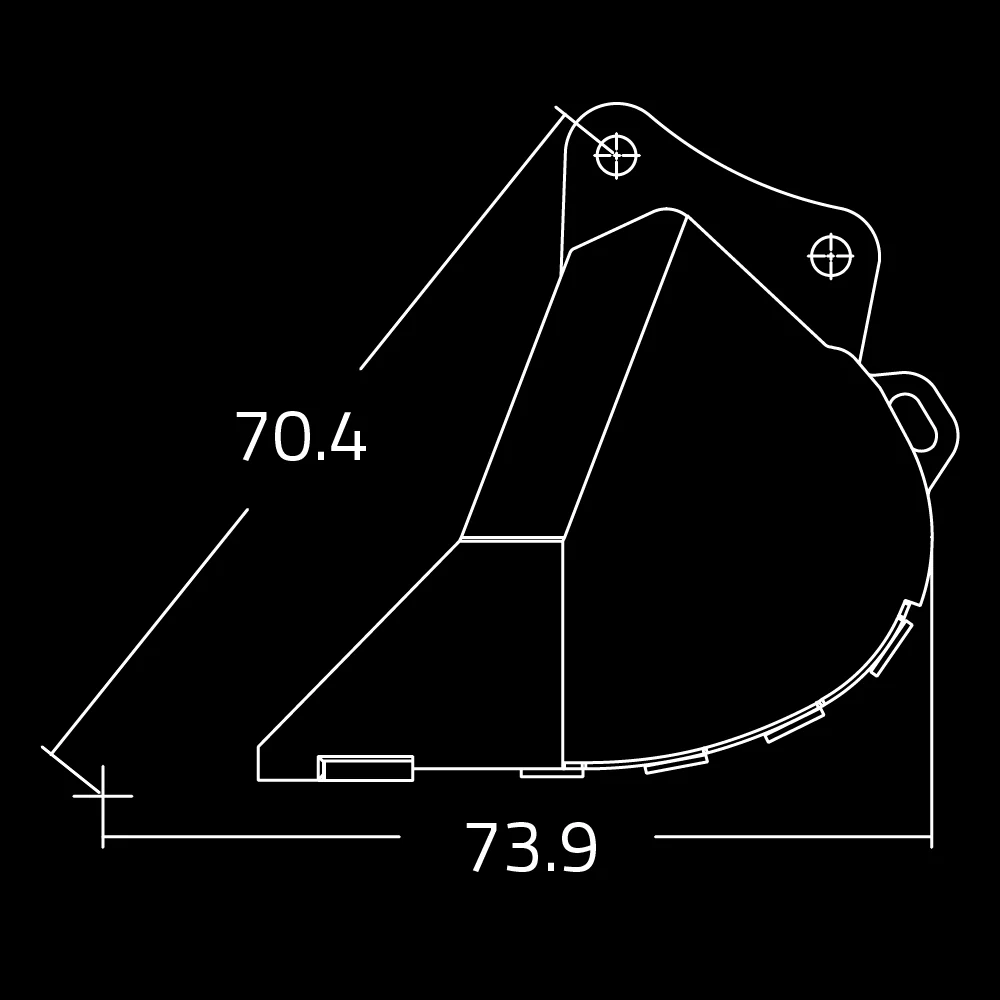 WAIN ROY | Dirt Buckets for Excavators (65,000 - 95,000 lbs.) - Image 5