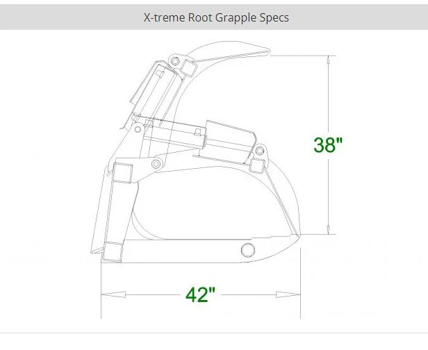 CID Root Grapple Extreme Duty For Skid Steer - Image 8
