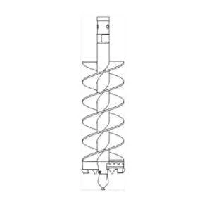 Haugen Attachments Skid Steer Aggressive Duty Auger Bit