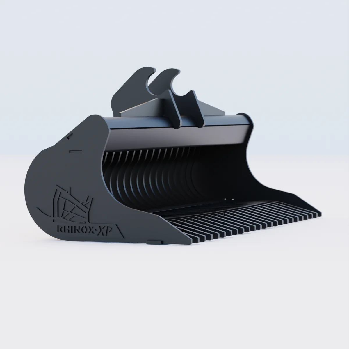 Kubota KX057-4 Quick Attach Rake Riddle Bucket 60" / 1500mm - Image 2
