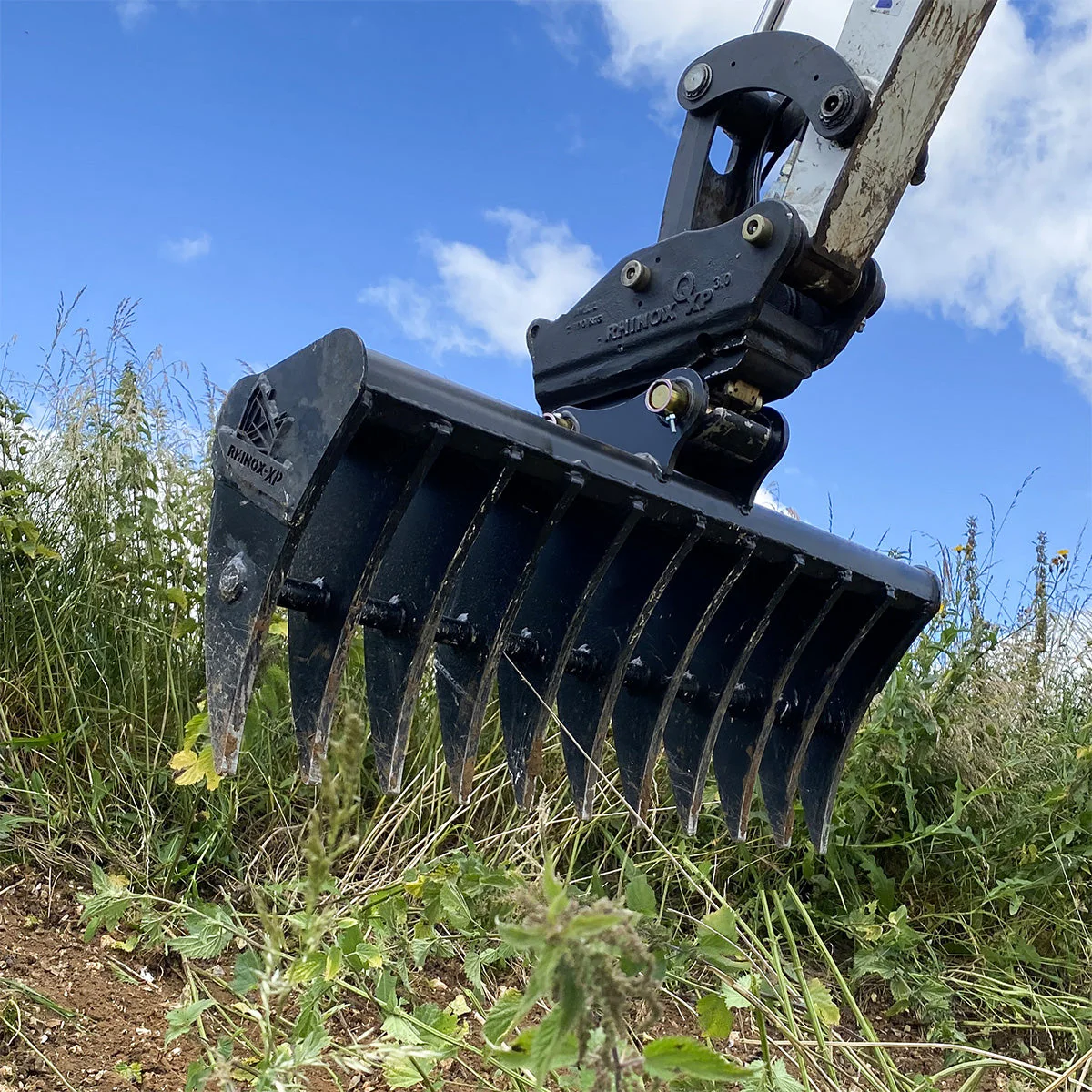 Kubota KX121 Quick Attach Land Rake 48" / 1200mm - Image 4