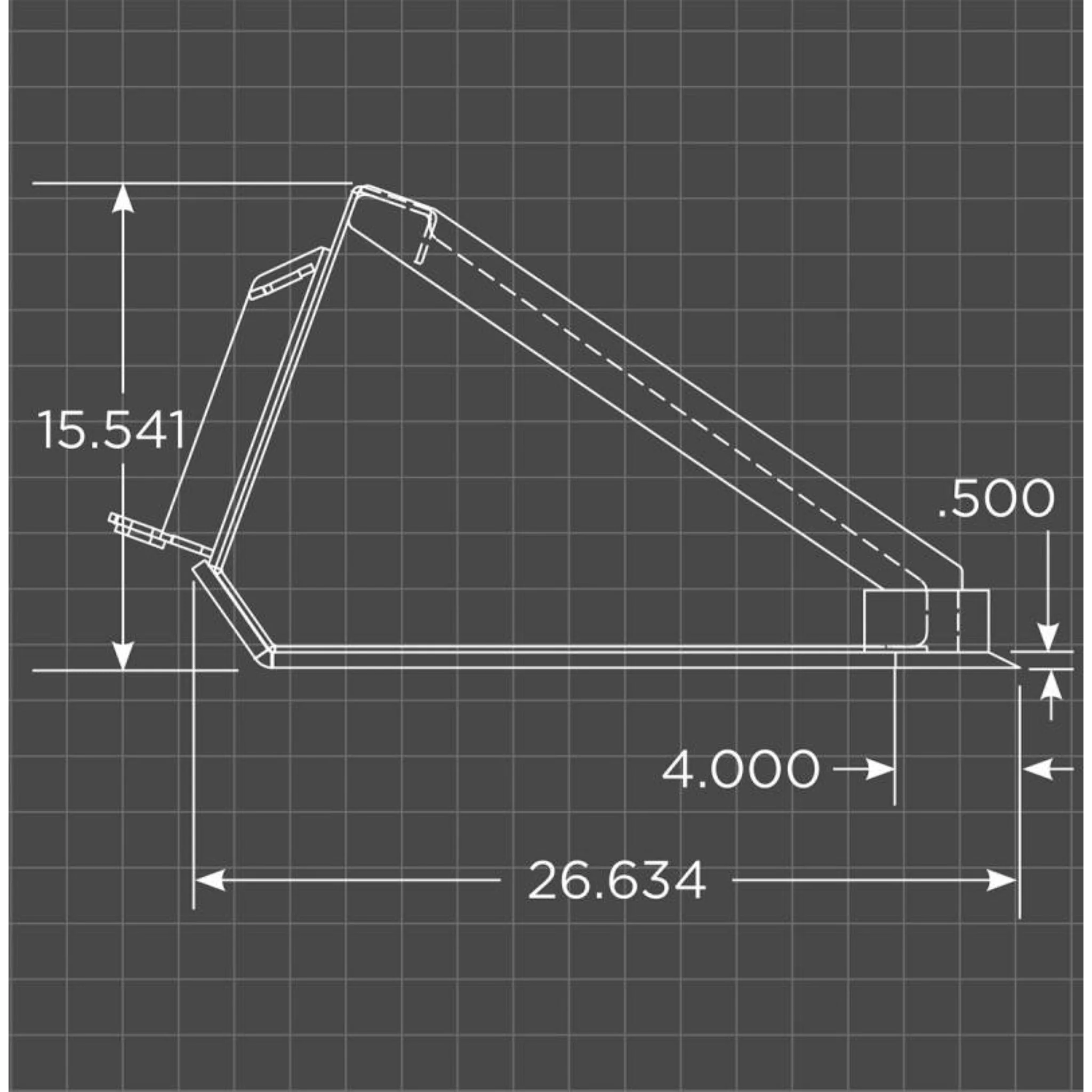 Loflin Fabrication Mini Skid Steer Low Profile Bucket - Image 2