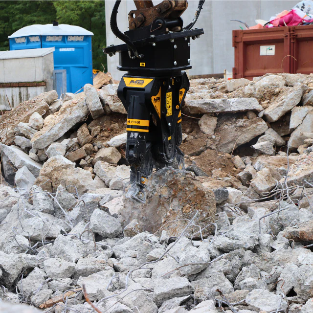 MB Crusher Demolition Pulverizer | Model MB-PT650 | Overall Width 56" | Machine Size 6–10 Tons | For Backhoe Loaders - Image 3