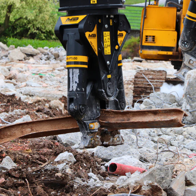 MB Crusher Demolition Pulverizer | Model MB-PT650 | Overall Width 56" | Machine Size 6–10 Tons | For Backhoe Loaders - Image 4