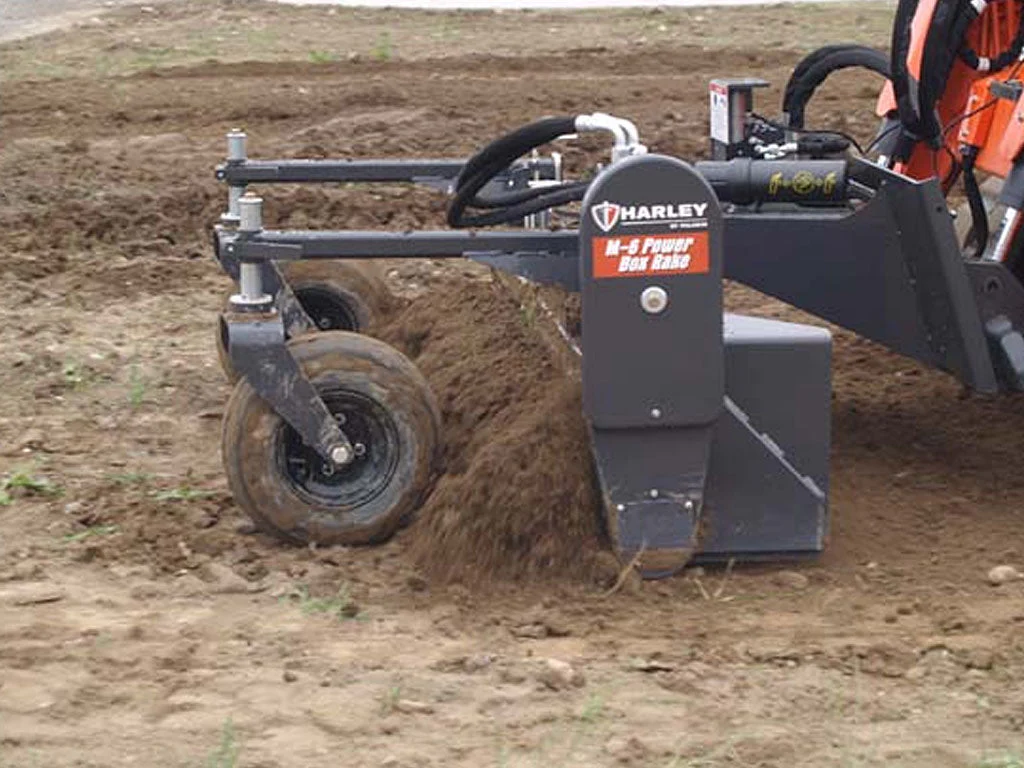 Paladin / Harley Power Box Rake for Skid Steer - Image 3