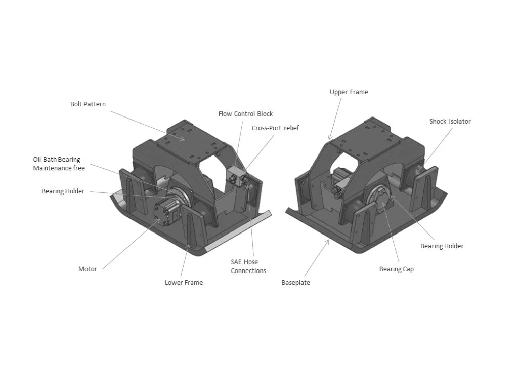 Paladin Strikeforce EX TCP Vibratory Plate Compactors for Skid Steer Excavator 5000-28000 Lbs. - Image 7