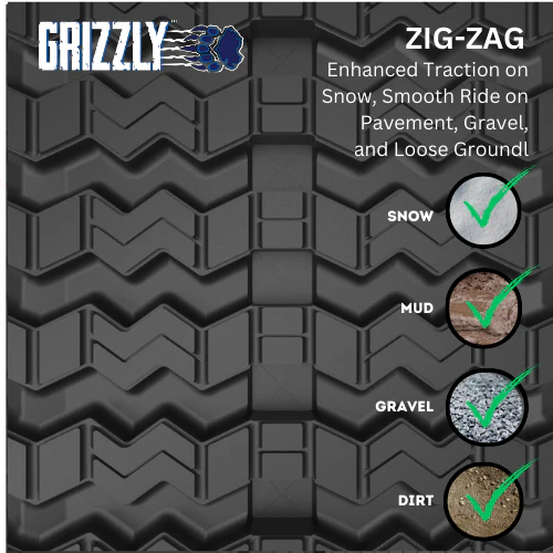 Set of CAT 289D3 Tracks 400x86x56 ( 16" ) Zig Zag Pattern - Image 15