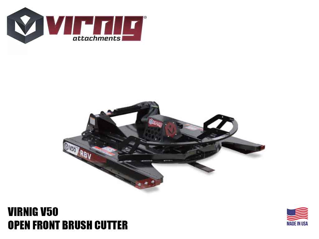 Virnig V50 Rotary Brush Cutter Open Front for Skid Steer Loader - Image 9