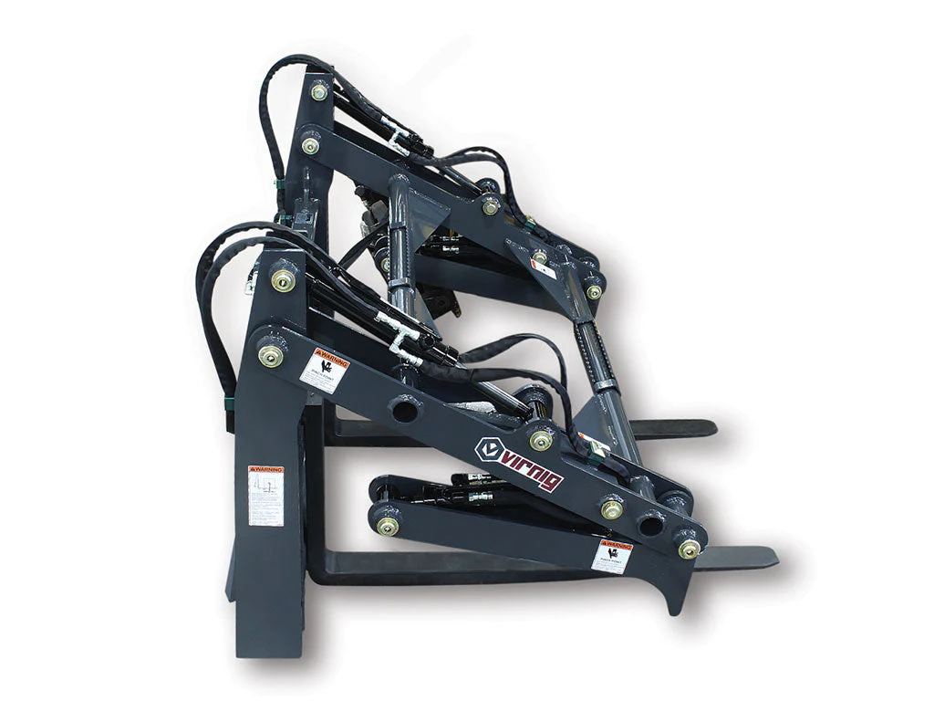 Virnig V60 Four-Cylinder Pipe Pallet Fork Grapple (SSL) (CTL) - Image 3
