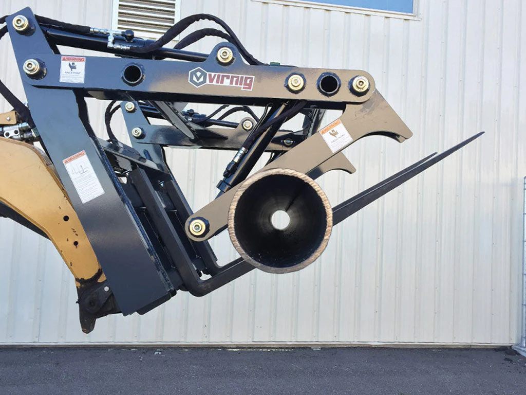 Virnig V60 Four-Cylinder Pipe Pallet Fork Grapple (SSL) (CTL) - Image 6