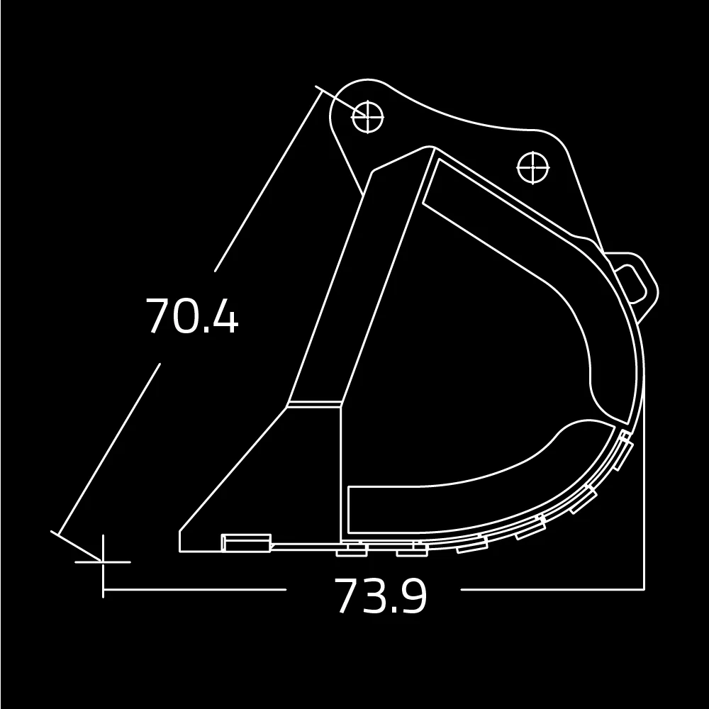 WAIN ROY | Severe-duty Rock Buckets for Excavators (95,000-110,000 lbs.) - Image 4