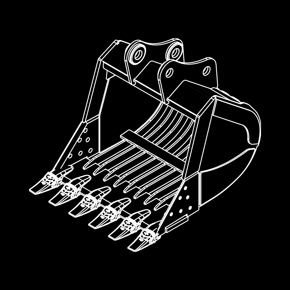 WAIN ROY | Skeleton Buckets For 12MT Excavators (20,000 - 30,000 lbs.) - Image 2