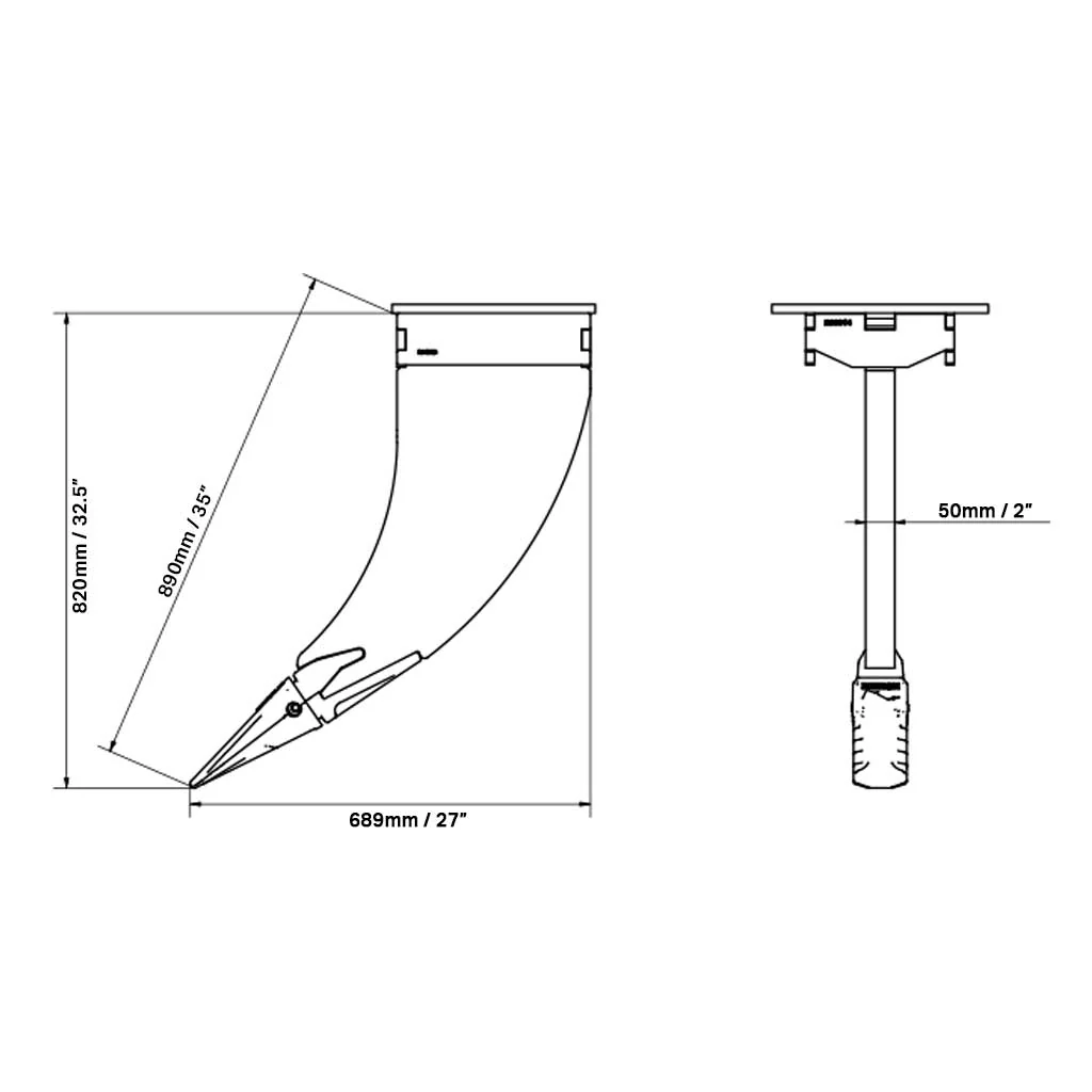 XCMG XE80U Ripper Tooth - Image 2