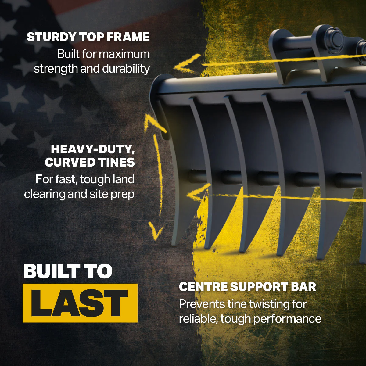 Yanmar SV15 Land Rake 36" / 900mm - Image 11